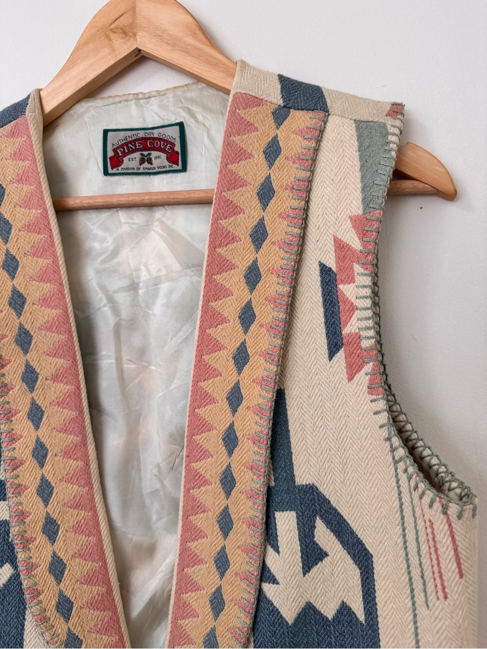 Vintage 1990s Pine Cove Authentic Dry Goods by Sharon Young vest - Picture 4 of 7
